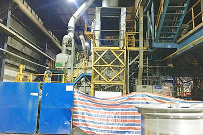 3.5t/h 美式熔鋁爐筑爐施工